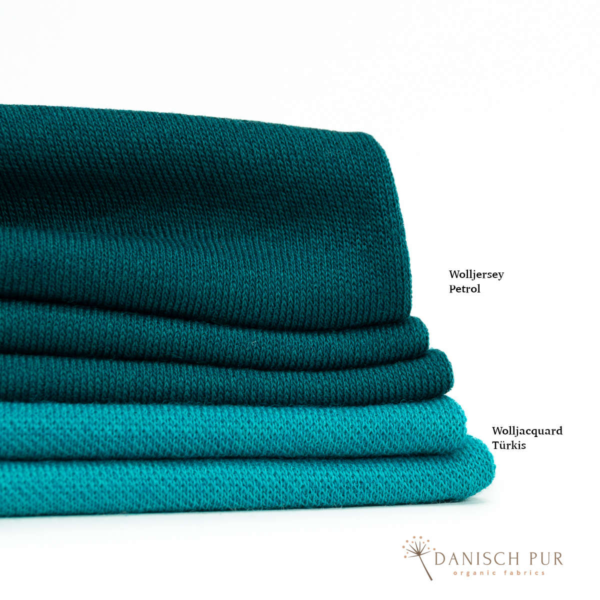 Bio Wolljersey Carmen-Petrol (100% Schurwolle, Merino, kbt, mulesingfrei)