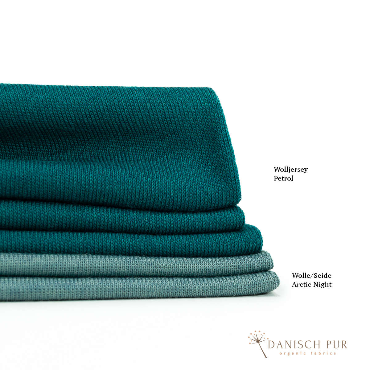 Bio Wolljersey Carmen-Petrol (100% Schurwolle, Merino, kbt, mulesingfrei)