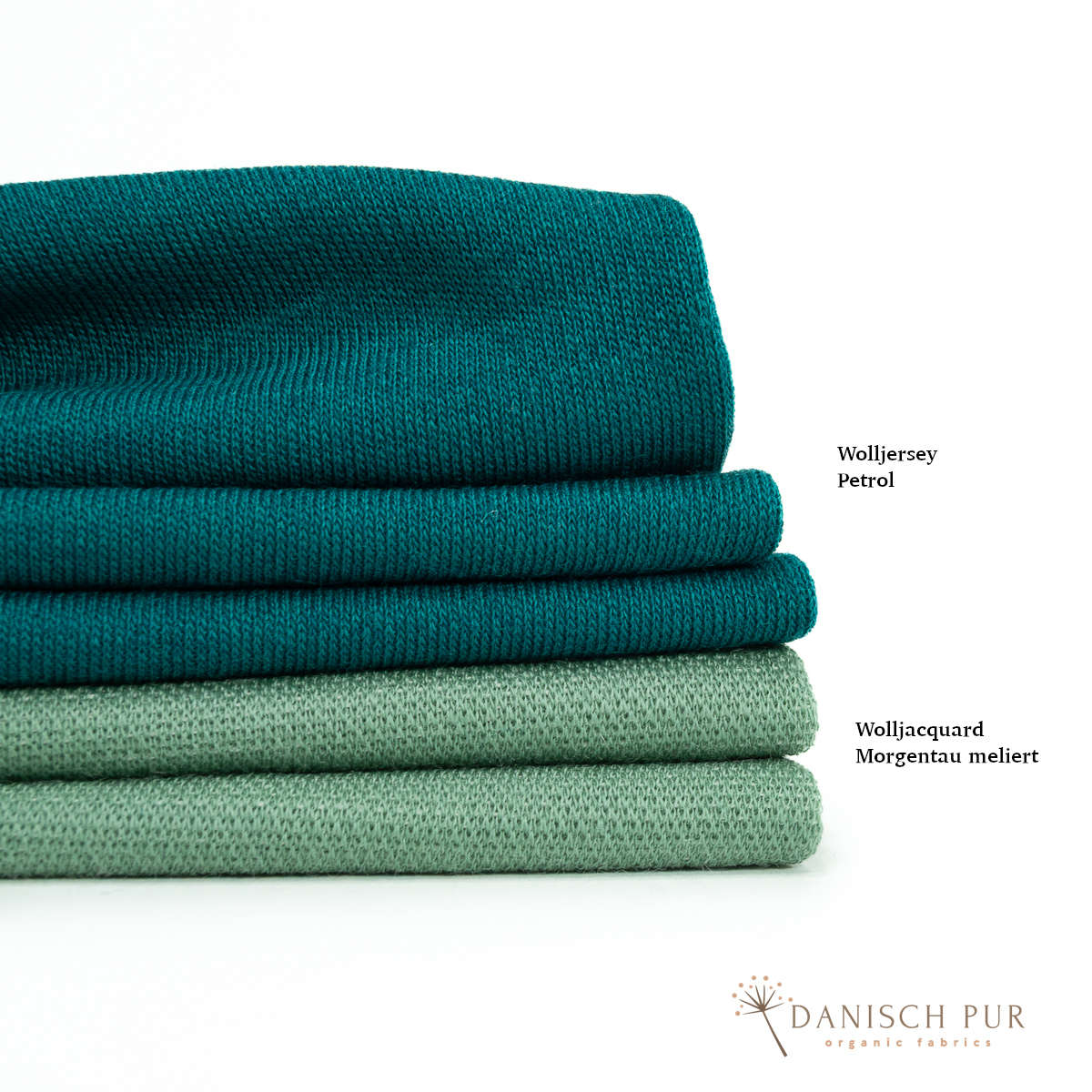 Bio Wolljersey Carmen-Petrol (100% Schurwolle, Merino, kbt, mulesingfrei)
