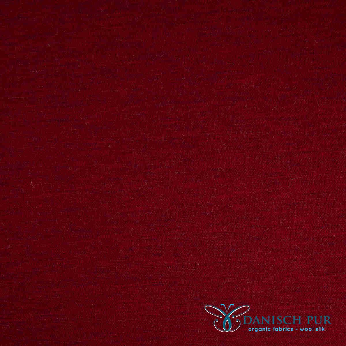 Organic wool jersey jacquard plain red mottled (Merino, kbt, mulesing-free)