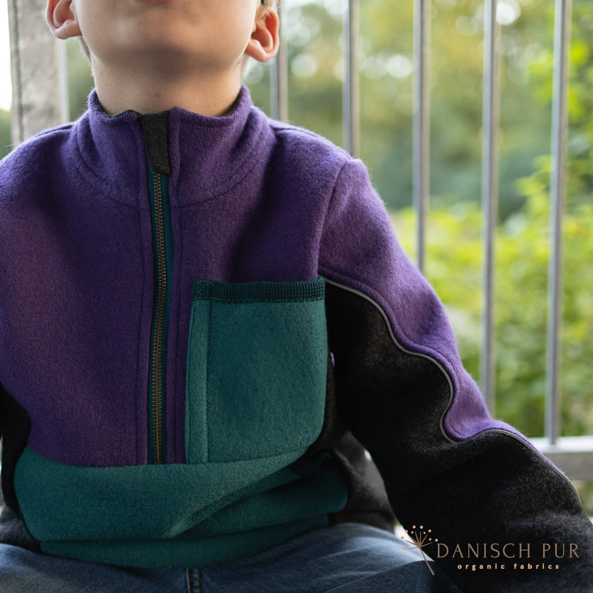 Bio Schurwollwalk Anthrazit meliert - (kbt, 100% Schurwolle)