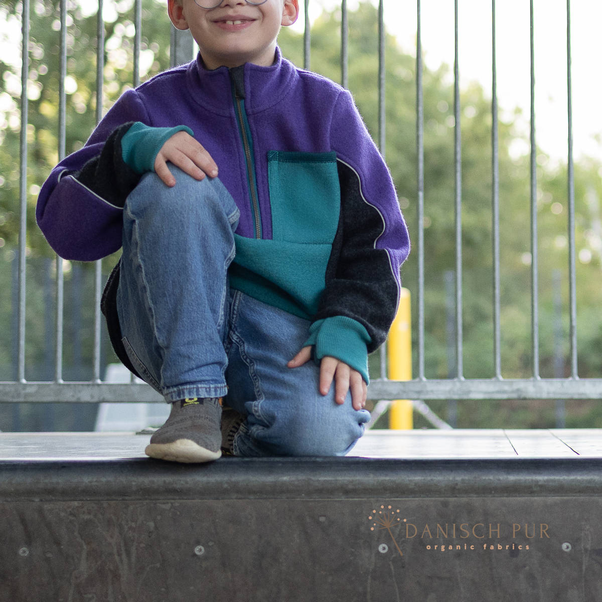 Bio Schurwollwalk Anthrazit meliert - (kbt, 100% Schurwolle)