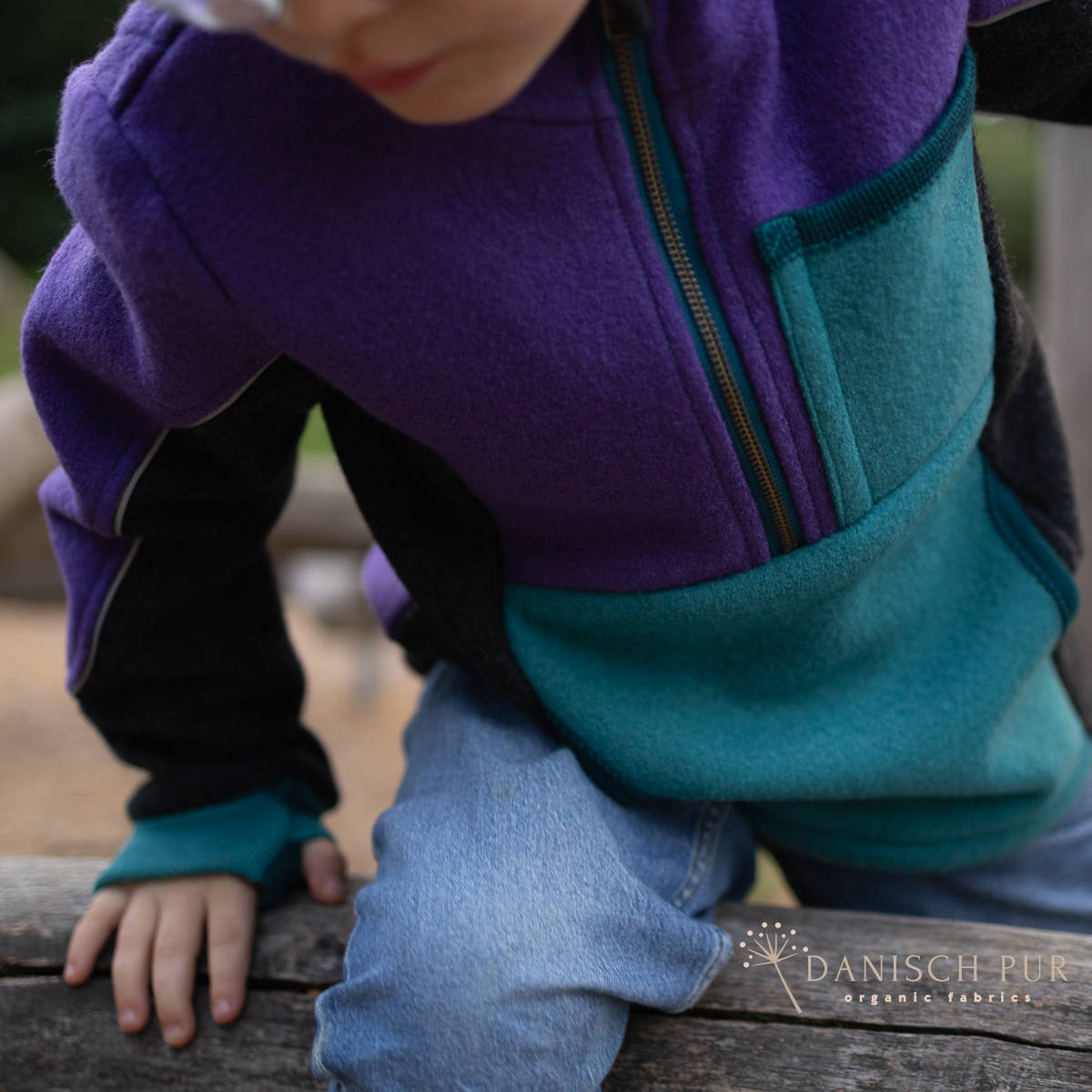 Bio Schurwollwalk Anthrazit meliert - (kbt, 100% Schurwolle)