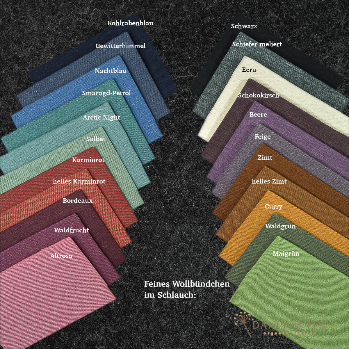 Bio Schurwollwalk Anthrazit meliert - (kbt, 100% Schurwolle)