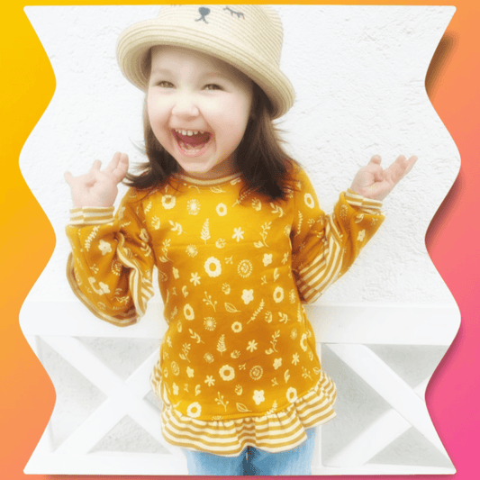 Schnittmuster "Miss Mini" Pullover für Wolljersey und Wollfrottee, 98-140 von t-design, inkl Beamer Datei
