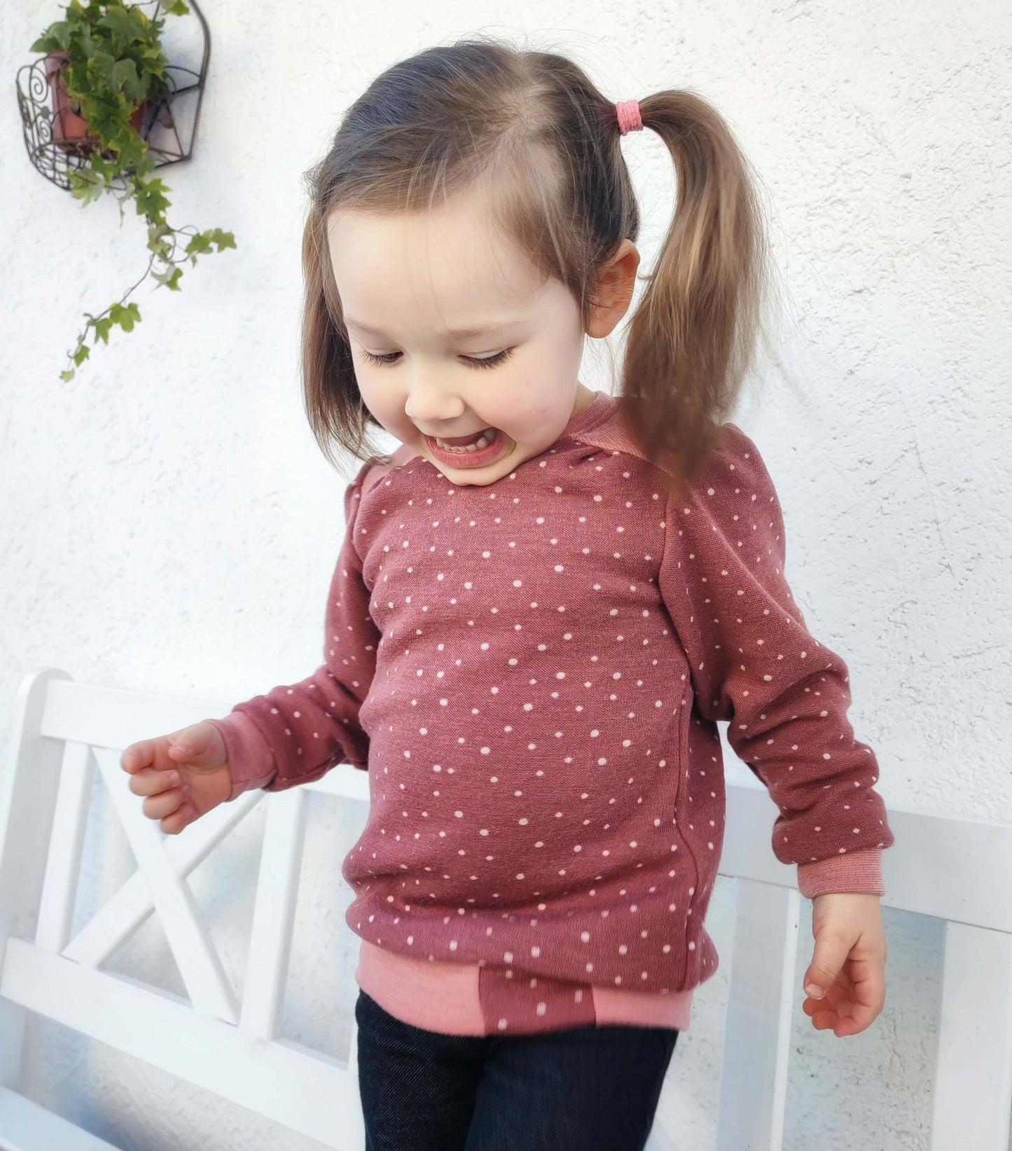 Schnittmuster "Miss Mini" Pullover für Wolljersey und Wollfrottee, 98-140 von t-design, inkl Beamer Datei
