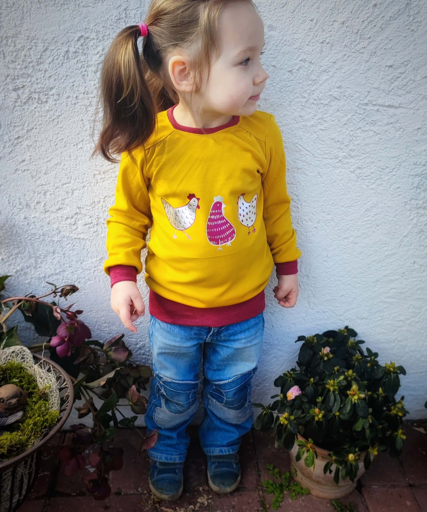 Schnittmuster "Miss Mini" Pullover für Wolljersey und Wollfrottee, 98-140 von t-design, inkl Beamer Datei