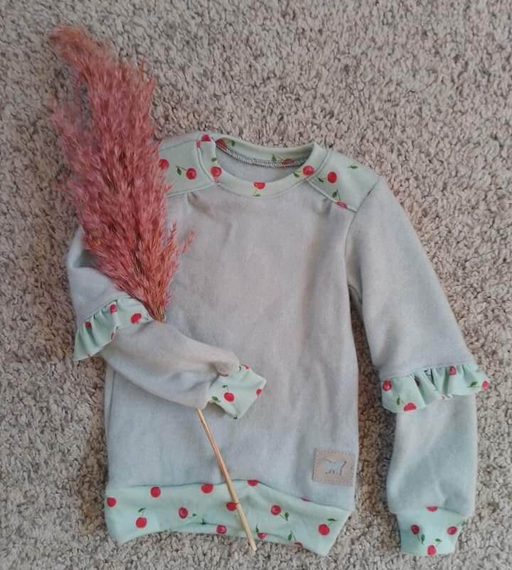 Schnittmuster "Miss Mini" Pullover für Wolljersey und Wollfrottee, 98-140 von t-design, inkl Beamer Datei