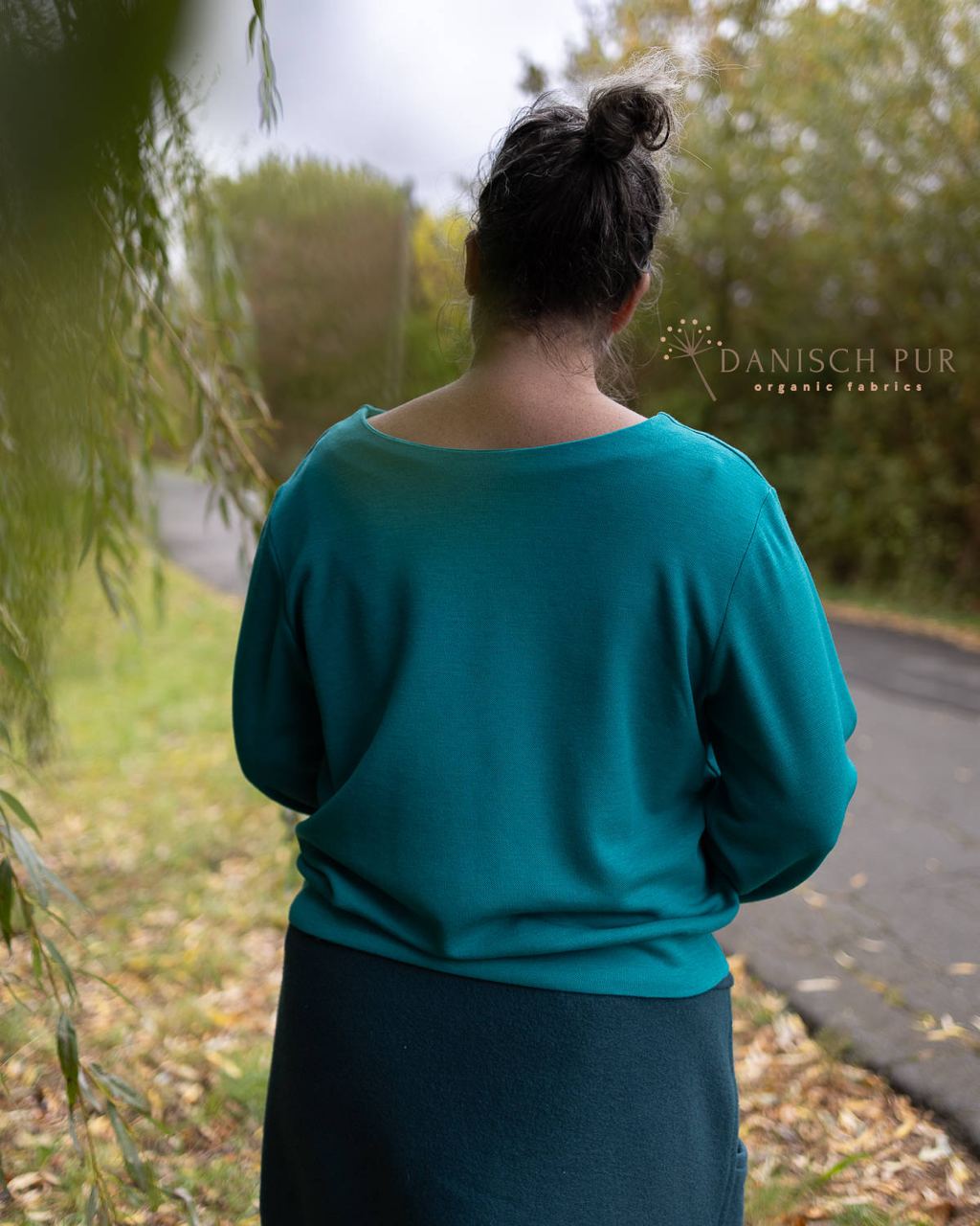 Bio Wolljersey Jacquard Türkis Uni (Merino, kbt, mulesingfrei)