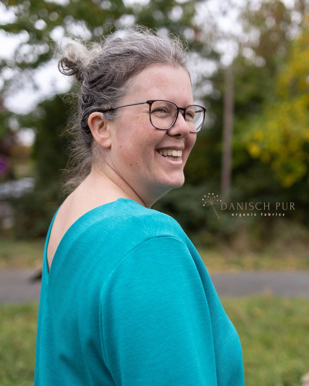 Bio Wolljersey Jacquard Türkis Uni (Merino, kbt, mulesingfrei)
