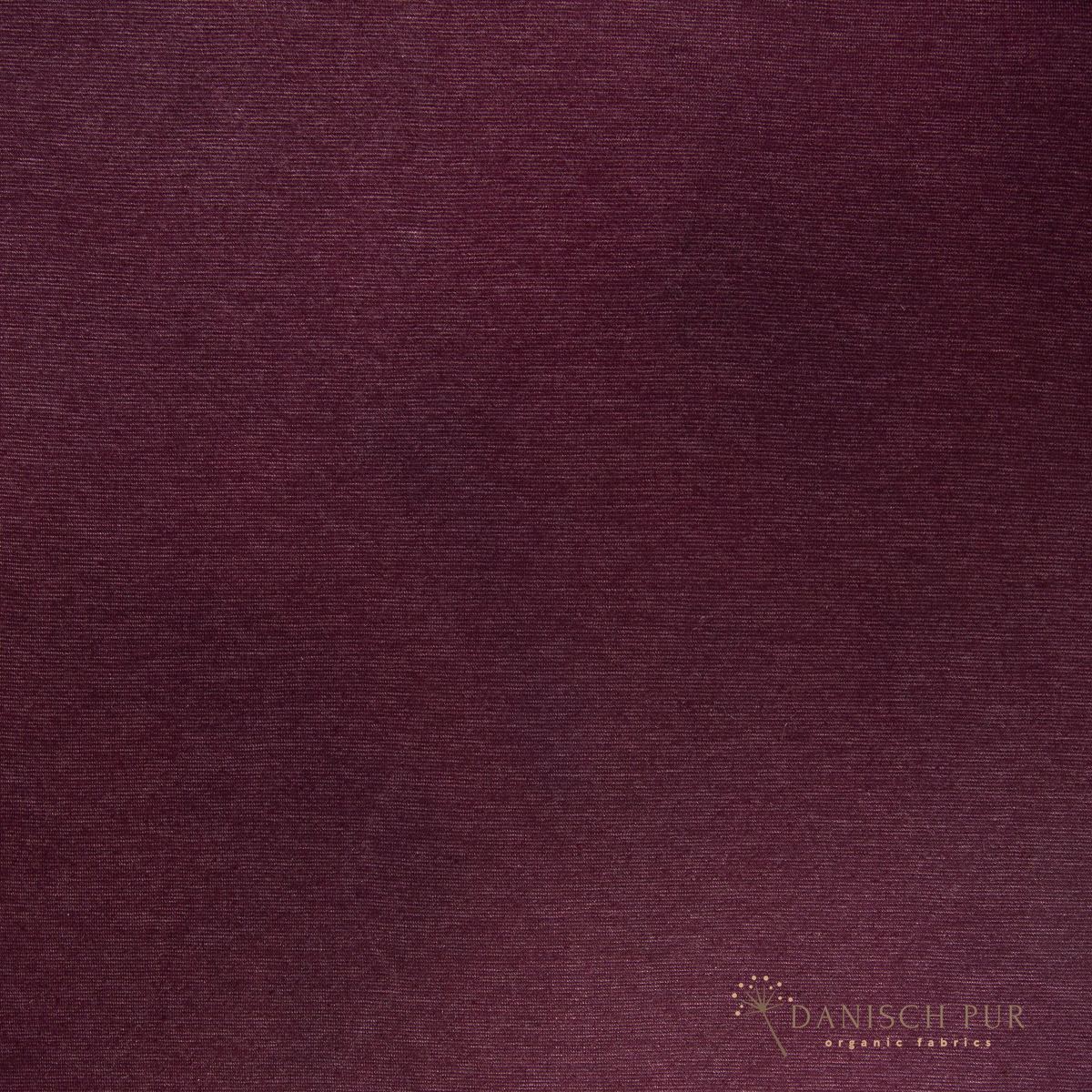 Coupon 130 cm B-Ware Bio Wolle/Lyocell Cino-Frottee Bordeaux (70% Schurwolle (Merino, kbt, mulesingfrei), 30% TENCEL™ Lyocell)