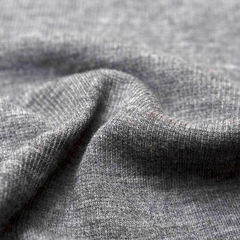 Wool Ribbing Organic wool ribbing, slate melange (organic, mulesing-free), ribbed i ...