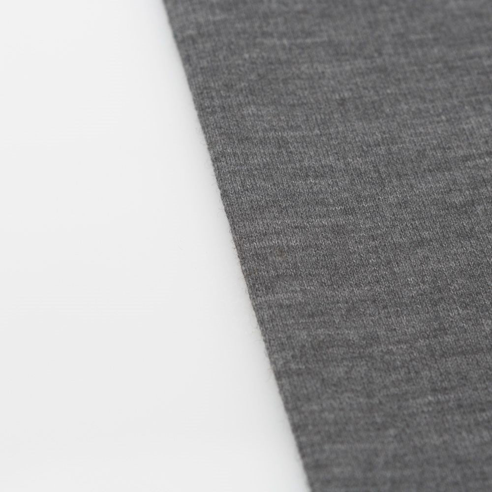 Wool Ribbing Organic wool ribbing, slate melange (organic, mulesing-free), ribbed i ...